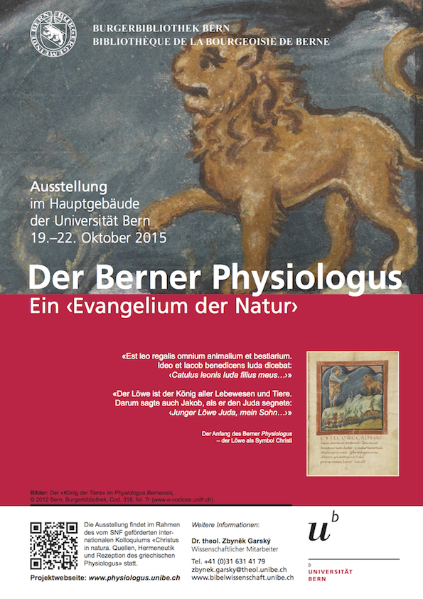 Der Berner Physiologus (Flyer zur Ausstellung)